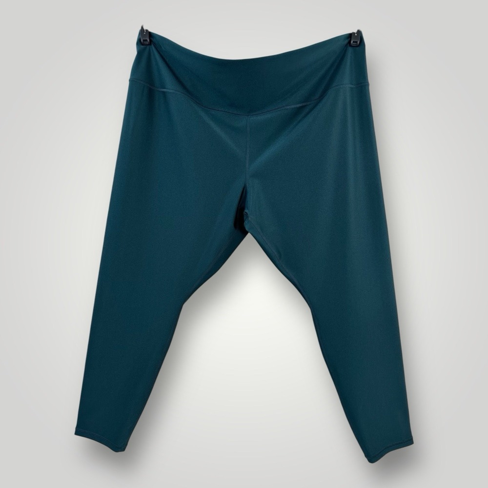 Athleta‎ Elation Sheen Tights Womans Size 3XL Green 44x28 Yoga Athleisure Gym